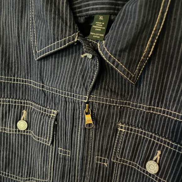 RL Lauren Jeans Co. Overdyed and Upcycled Denim Jacket, size XL - Picture 8 of 11